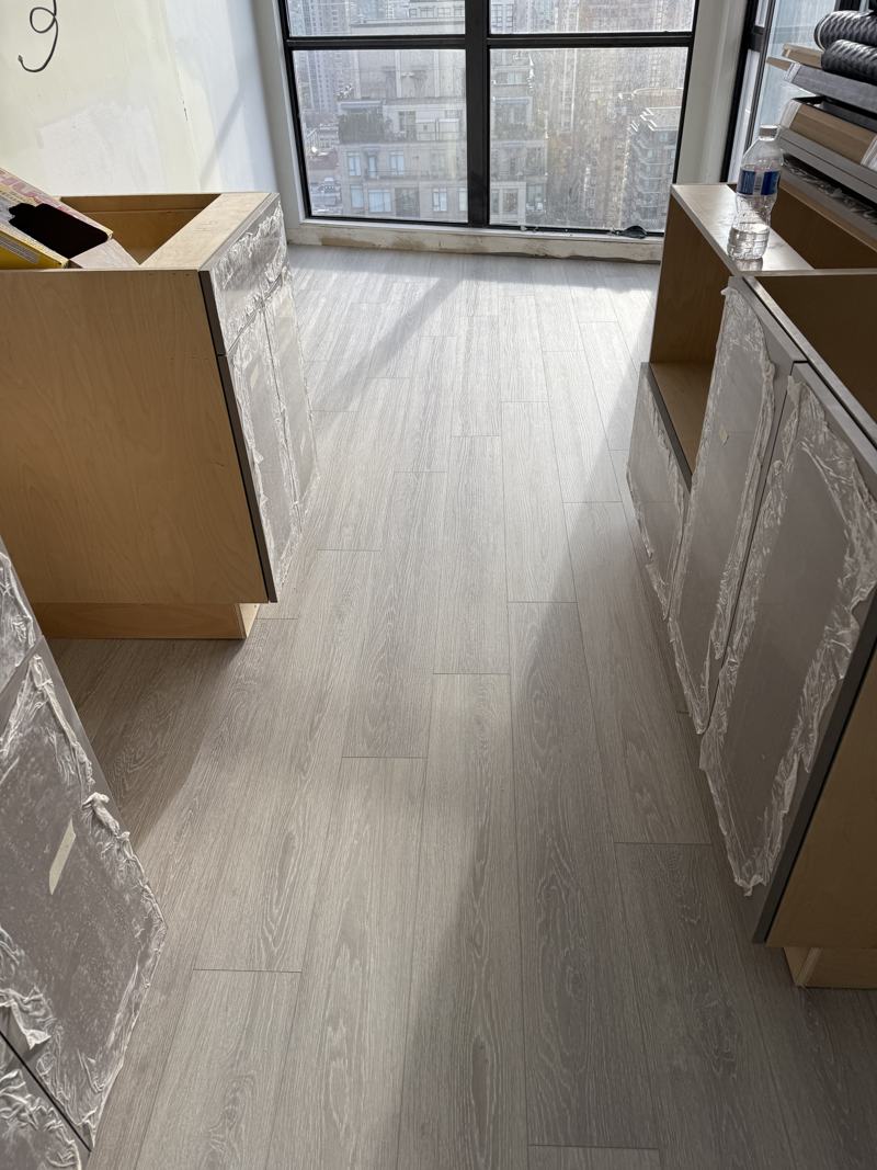 SPC waterproof plank flooring installed by Craftbuild in Vancouver
